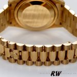 Rolex Day-Date 118208 Arabic Numeral Wave Champagne Dial 36mm Unisex Replica Watch - Image 5