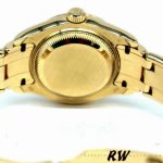 Rolex Pearlmaster 80298 Yellow Gold MOP Dial 29MM Lady Replica Watch - Image 5