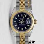 Rolex Datejust 179173 Blue Index Dial Fluted Bezel 26MM Lady Replica Watch - Image 2