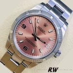 Rolex Oyster Perpetual 177210 Stainless Steel Pink Dial 31mm Lady Replica Watch - Image 2