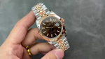 Rolex Datejust 126301 Rose Gold Chocolate Brown Index Dial 41MM Mens Replica Watch - Image 2