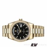 Rolex Day Date 118348 Black Dial 36mm Unisex Replica Watch - Image 4