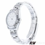 Rolex Oyster Perpetual 177210 Stainless Steel White Dial 31mm Lady Replica Watch - Image 3