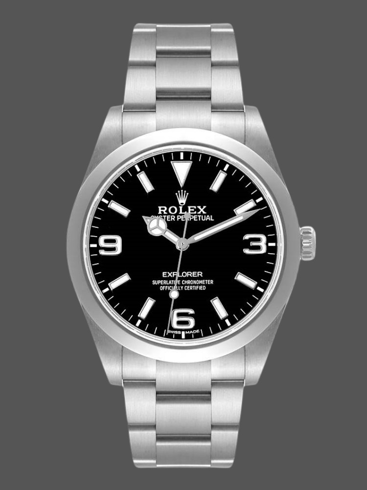 F4CDF298-8AA3-BF88-0B8E-57EB4606D1B5 Rolex Explorer 214270 Black Luminous Dial Stainless Steel 39MM Mens Replica Watch - Image 1