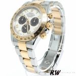 Rolex Daytona 116523 White Arabic Panda Dial 40mm Mens Replica Watch - Image 12