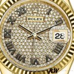 Rolex Datejust 279178 Diamond Pave Dial Fluted Bezel 28mm Lady Replica Watch - Image 2