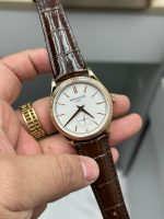 Patek Philippe Calatrava Small Seconds White Dial Leather Strap 6119R 001 Watch - Image 3