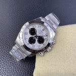 Rolex Cosmograph Daytona 116509 White Arabic Dial White Gold 40MM Mens Replica Watch - Image 7