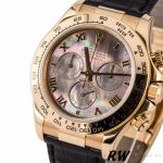 Rolex Daytona 116518 Black MOP Roman Dial 40mm Mens Replica Watch - Image 5