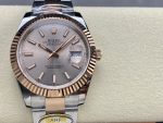 Rolex Datejust 41mm Two Tone Rose Gold Sundust Index Dial 126331 0009 - Image 3