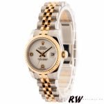 Rolex Datejust 179173 White Dial Diamonds Fluted Bezel 26MM Lady Replica Watch - Image 2