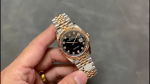 Rolex Datejust 36 Everose Gold Black Diamond Dial M126231 0019 Women's Watch - Image 2