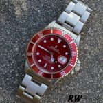 Rolex Submariner 16610 Stainless Steel Refinished Red Dial 40mm Mens Replica Watch - Image 3