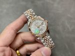 Rolex Datejust 31 Two Tone Silver Floral-Motif Diamond Bezel m278381rbr 0032 Women's Watch - Image 6
