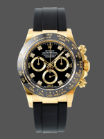 Rolex Daytona 116518LN Yellow Gold Black Diamond Dial 40mm Mens Replica Watch