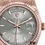 Rolex Day-Date 118235 Rhodium Grey Dial 36mm Unisex Replica Watch - Image 3