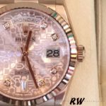 Rolex Day-Date 118235 Pink Jubilee dial 36mm Lady Replica Watch - Image 4