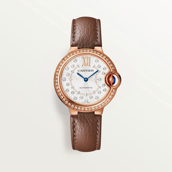 F7ECD1E9-0D24-A45D-D6D0-E850AB756D71 CARTIER BALLON BLEU Diamond Rose Gold 33mm - Image 1