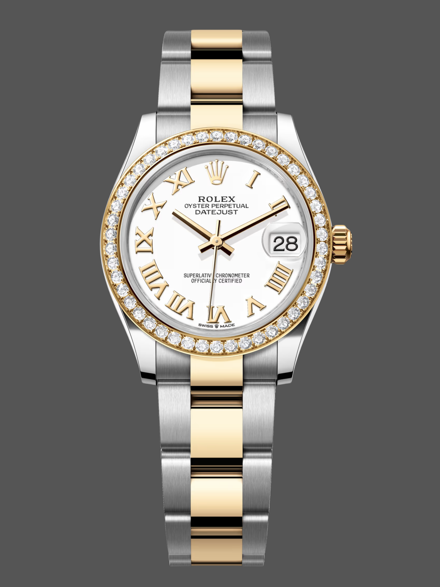 F7F812E9-2E5F-C03C-23C0-48F67AA74A93 Rolex Datejust 31mm Stainless Steel and Yellow Gold 278383rbr 0001 White Roman Oyster - Image 1