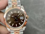 Rolex Datejust 126301 Rose Gold Chocolate Brown Index Dial 41MM Mens Replica Watch - Image 3