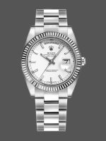 Rolex Day-Date 118239 White Gold White Dial 36mm Unisex Replica Watch