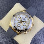 Rolex Cosmograph Daytona 116518LN White Dial Black Rubber Strap 40mm Mens Replica Watch - Image 5