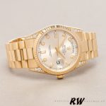Rolex Day-Date 118338 Yellow gold Silver dial 36mm Unisex Replica Watch - Image 2