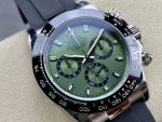 Rolex Daytona Platinum Green Dial Ceramic Bezel 126506 40mm Rubber Strap - Image 4