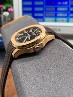 Replica Patek Philippe Aquanaut 5164R 001 Travel Time Rose Gold Mens Watch - Image 6