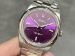 Rolex Oyster Perpetual Air-King 114200 Grape Red Index Dial 34mm Unisex Replica watch - Image 5