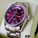 Rolex Day-Date 118239 Cherry Dial white gold 36mm Lady Replica Watch - Image 3