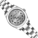 Rolex Oyster Perpetual 176200 Rhodium Grey Roman Numeral Dial 26mm Lady Replica Watch - Image 3