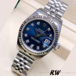 Rolex Datejust 179174 Blue Diamond Dial Fluted Bezel 26MM Lady Replica Watch - Image 2
