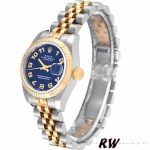 Rolex Datejust 179173 Concentric Circle Blue Dial Fluted Bezel 26MM Lady Replica Watch - Image 3