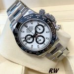 Rolex Cosmograph Daytona 116500LN Stainless Steel White Dial 40mm Mens Replica Watch - Image 5