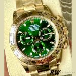 Rolex Daytona 116508 Yellow Gold Green Index Dial 40MM Mens Replica Watch - Image 14