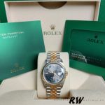 Rolex Datejust Two-Tone Steel Yellow Gold Fluted Bezel m126233 0035 36mm Unisex Replica Watch - Image 21