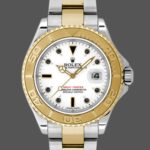 Rolex Yacht-Master 168623 Steel Yellow Gold White Dial 35MM Unisex Replica Watch