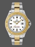 Rolex Yacht-Master 168623 Steel Yellow Gold White Dial 35MM Unisex Replica Watch