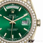 Rolex Day-Date 118388 Diamond Dezel Green Index Dial 36MM Unisex Replica Watch - Image 2
