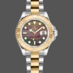 Rolex Yacht-Master 169623 Steel Yellow Gold Black MOP Dial 29MM Lady Replica Watch