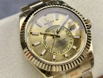 Rolex Sky Dweller 42mm Yellow Gold Champagne Dial m336938 0001 Men's Replica Watch - Image 4