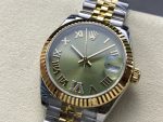Rolex Datejust 31mm Stainless Steel and Yellow Gold 278273 0016 Green VI Roman Jubilee - Image 5