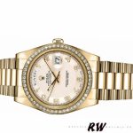 Rolex Day-Date 218348 Concentric Circle Ivory Dial 41MM Mens Replica Watch - Image 4
