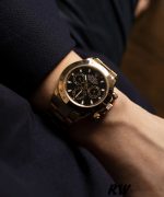 Rolex Daytona 116528 Black Dial Yellow Gold 40mm Mens Replica Watch - Image 3