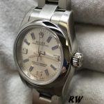 Rolex Oyster Perpetual 176200 Stainless Steel Silver Dial 26MM Lady Replica Watch - Image 4