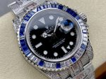 Rolex GMT Master AMG 126710BLRO 40mm With Dual Time Black Dial Diamond Watch - Image 4