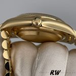 Rolex Day-Date 128238 Fluted Bezel Green Diamond Dial 36MM Unisex Replica Watch - Image 14