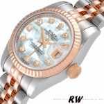 Rolex Datejust 179171 White MOP Diamond Dial Fluted Bezel 26MM Lady Replica Watch - Image 4