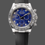 Rolex Daytona 116519 White Gold Blue Garnet Disc Diamond Marking Men's Watch